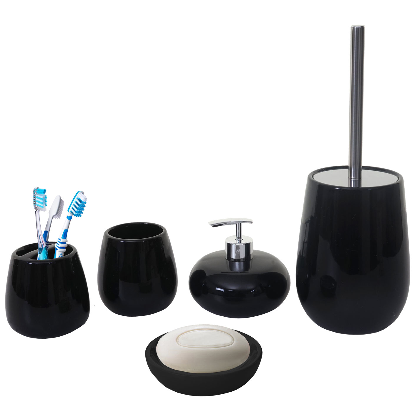 Cosmo Casa 5 Delige Badset Set Badkamerset Badaccessoires Keramiek