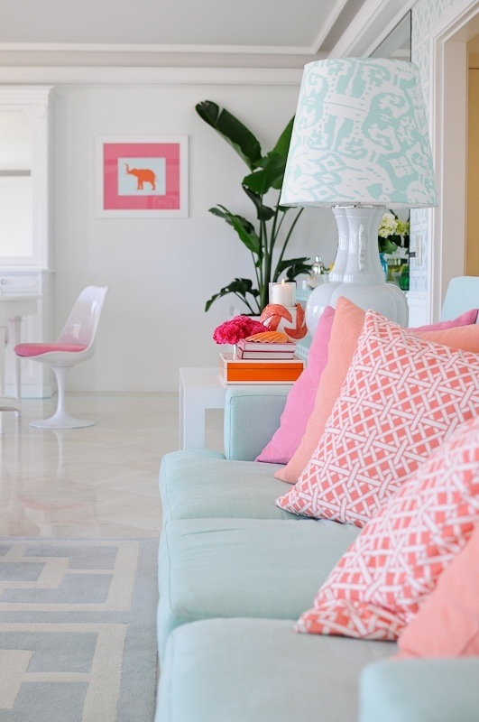 interieur met pasteltinten